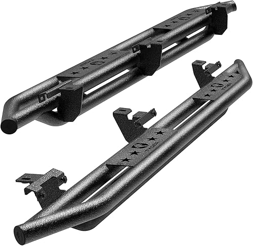 Tyger Auto Star Armor Compatible con Jeep Wrangler JL 2018-2023 de 4 puertas (excepto JK)  TG-JA2J2288B  Rieles laterales Nerf Bars