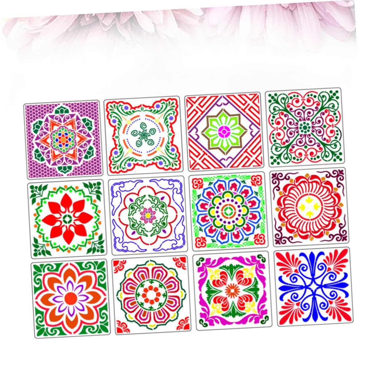 Operitacx 36piezas Plantillas De Mandala Reutilizables Para Pintura y Dibujo Estampas De Decoración Diseño Creativo Para Manualidades y Proyectos De Arte