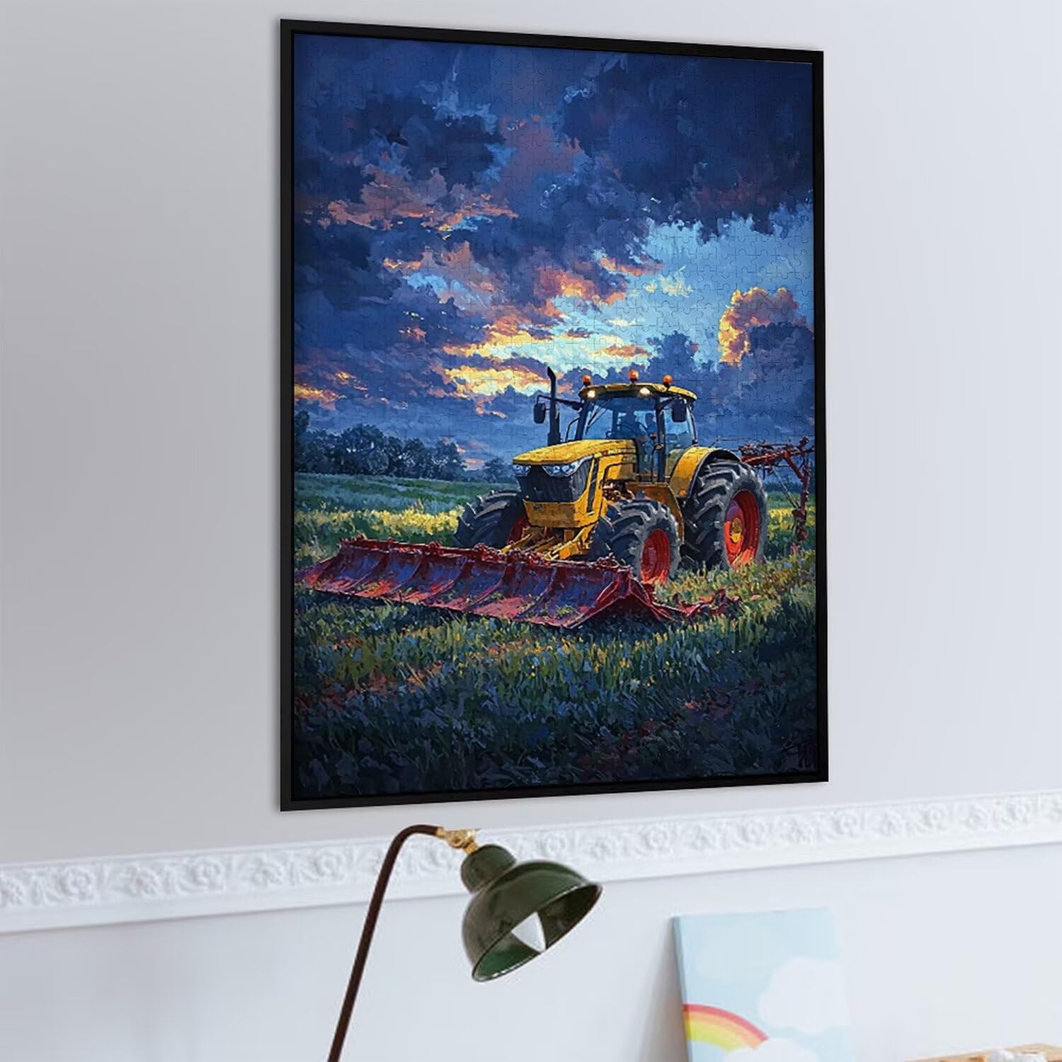 1500 Pezzi di Puzzle, Trattore1500 Pezzi di Puzzle per Adulti, Regalo di Anniversario, Regalo di Natale, Decorazione Della Casa, Prevenzione Della Degenerazione Cerebrale Negli Anziani v-821