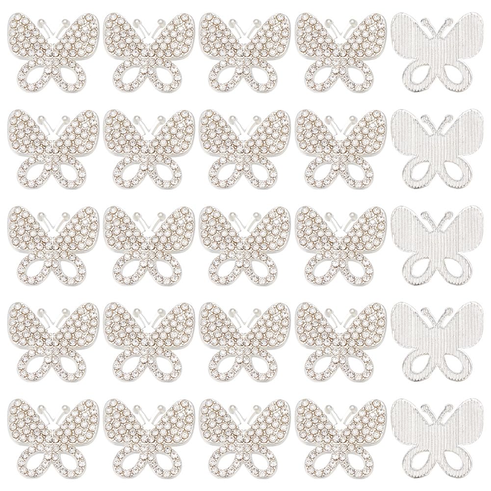 Boutons papillon à dos plat pour décorer un emballage cadeau unique