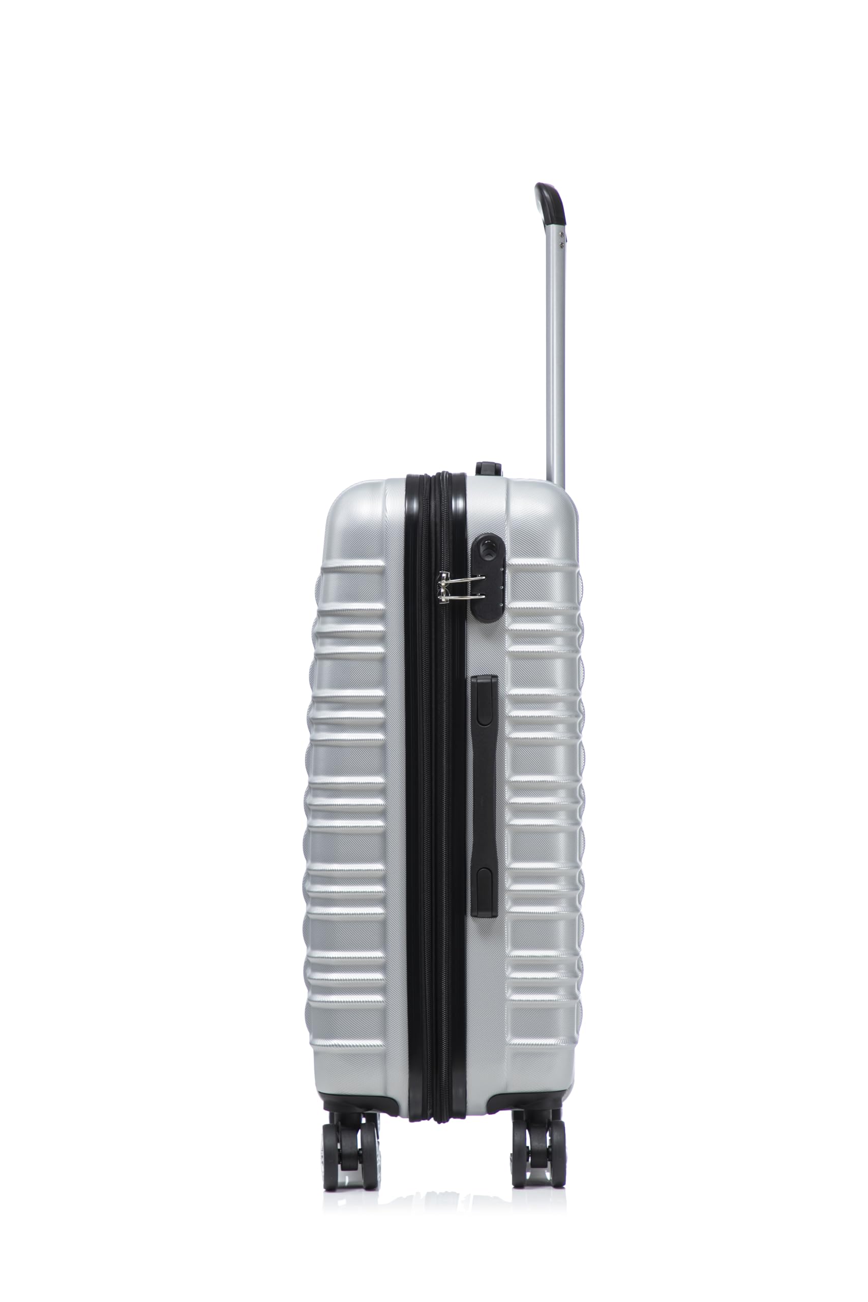 Valigia Cabina 55x20x35 cm in ABS Rigido Leggero, Trolley con 4 Roulettes 360°, Bagaglio a Mano Ideale per Viaggio e Business & Leisure