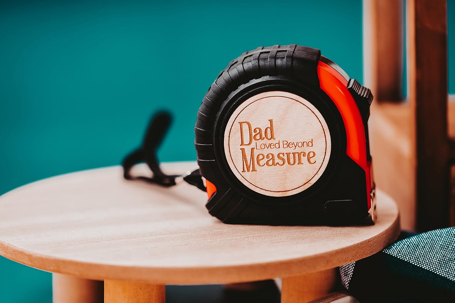 Dad Tape Measure Gift, Loved Beyond Measure Engraved Gifts for Dad, Step Dad or Bonus Dad Gift