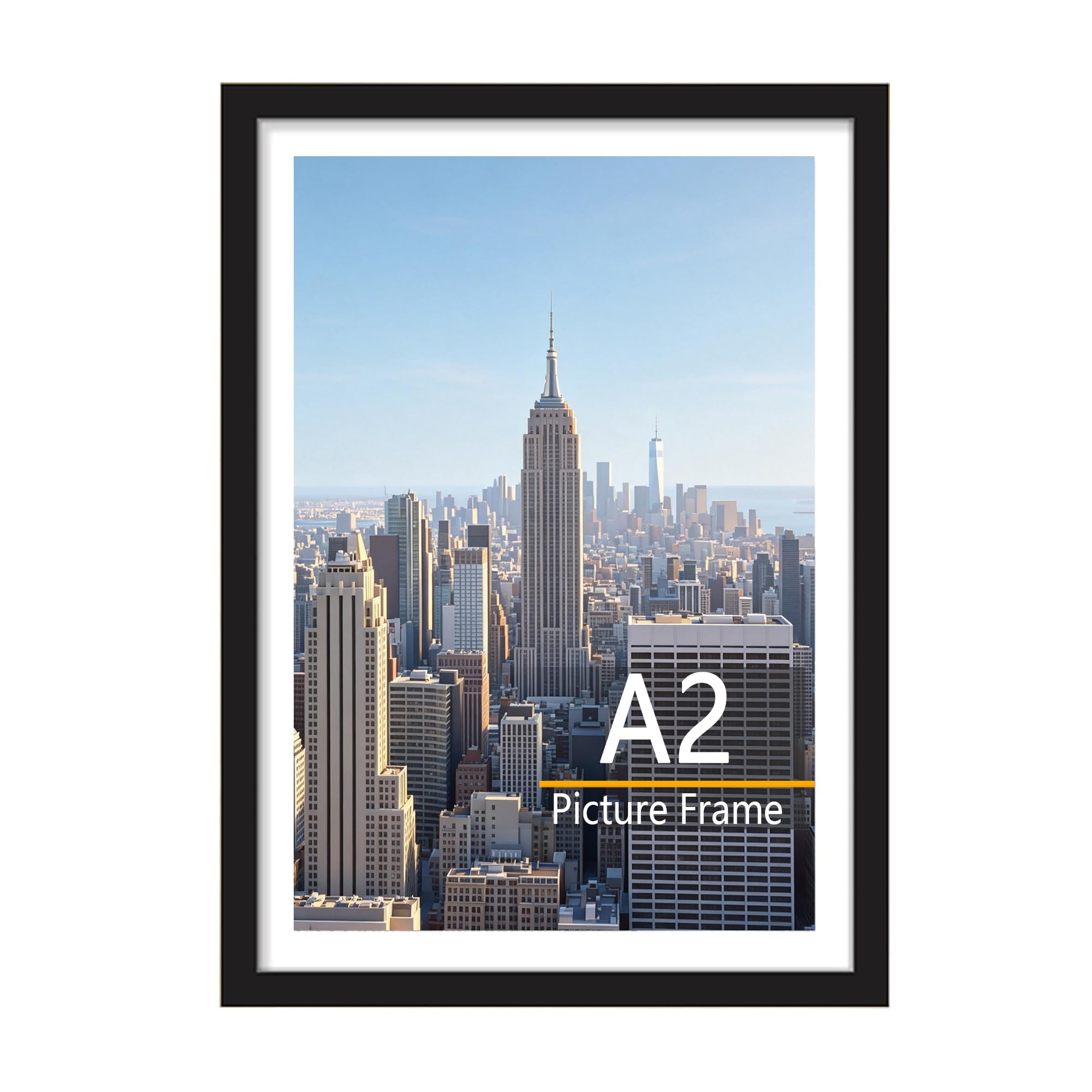 Scholar Tree A2 Picture Frame, 1 Pack A2 Black Photo Frame, Wall Hanging Picture 42 x 59,4cm,Made from sturdy, Durable materials