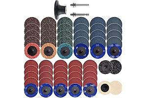 2 Inch Quick Change Sanding Discs Set with 1/4" Holders, Die Grinder...