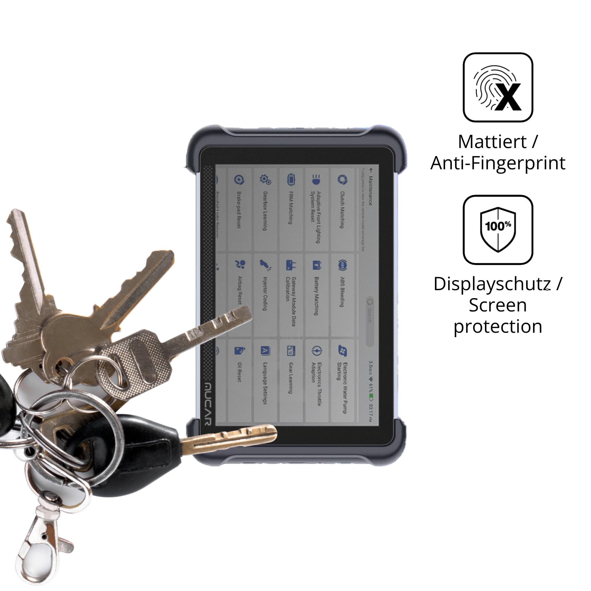 dipos Protector de Pantalla Antiespía para MUCAR 892BT | Película protectora mate, filtro de privacidad 4 vías, ajuste perfecto, antiarañazos, sin burbujas, autoadhesivo