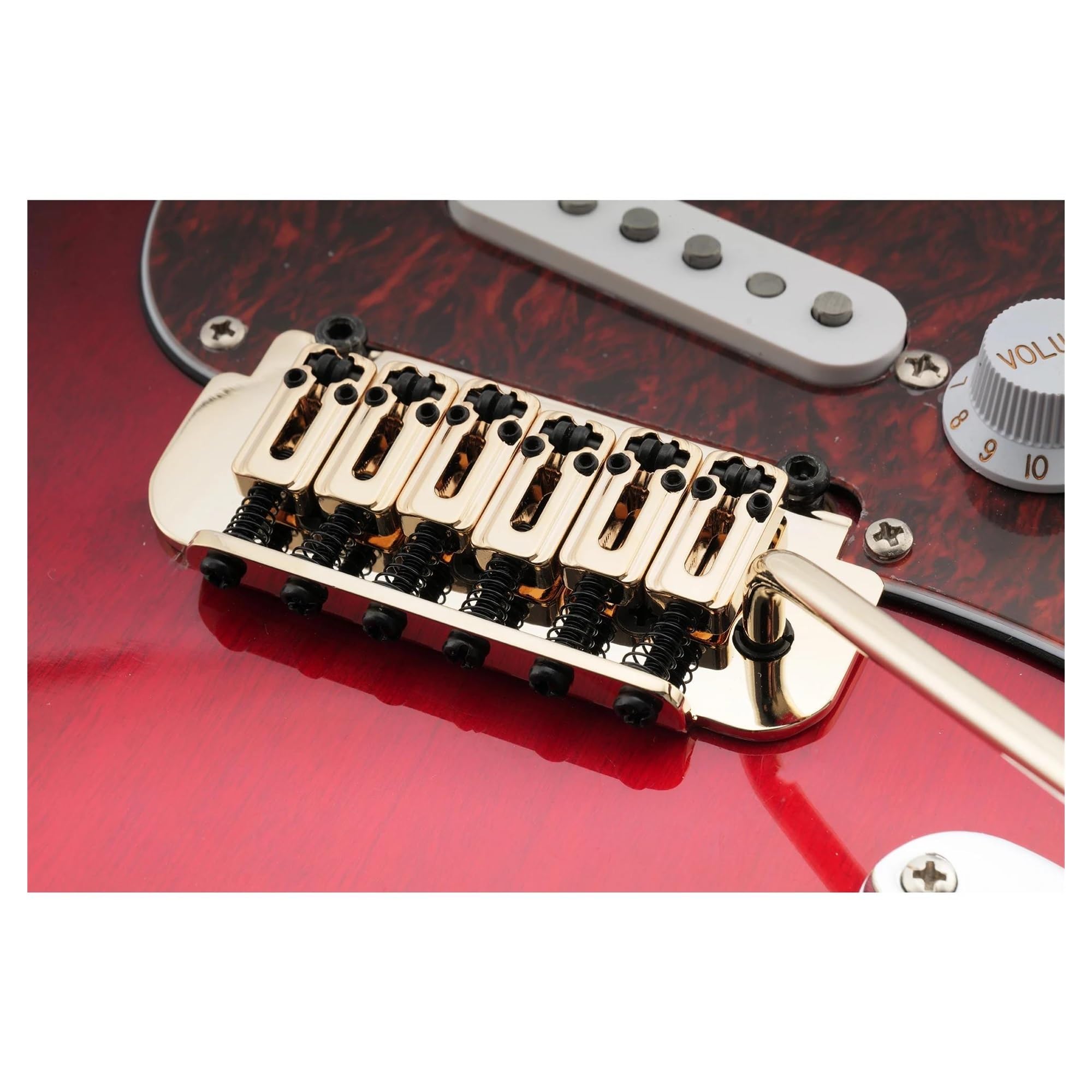 Puente Trémolo Con Montura De Rodillos De 10.8 Mm Para Guitarras Eléctricas | Puente de guitarra(Gold)