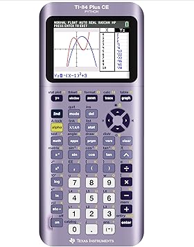 TI-84 Plus CE Python Enhanced Graphing plus Software, Iris/Purple