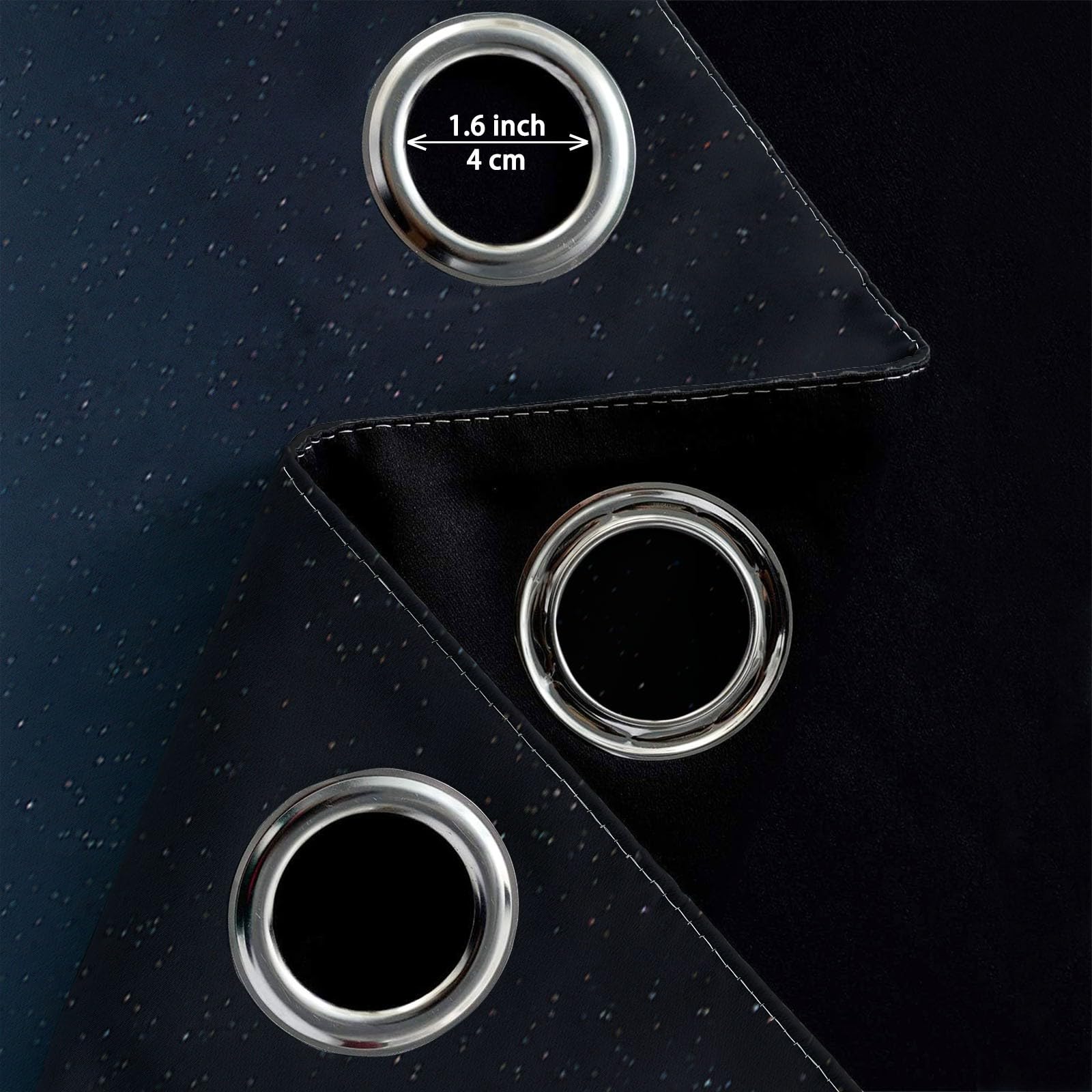 Cortinas de Ventana 140 x 260 cm (2 Paneles) Fáciles de Colgar, Universo Espacial Moderno Nave Espacial Opacas Térmicas Aislantes del Frío y del Calor, Arcoíris para Dormitorio o Sala de Estar