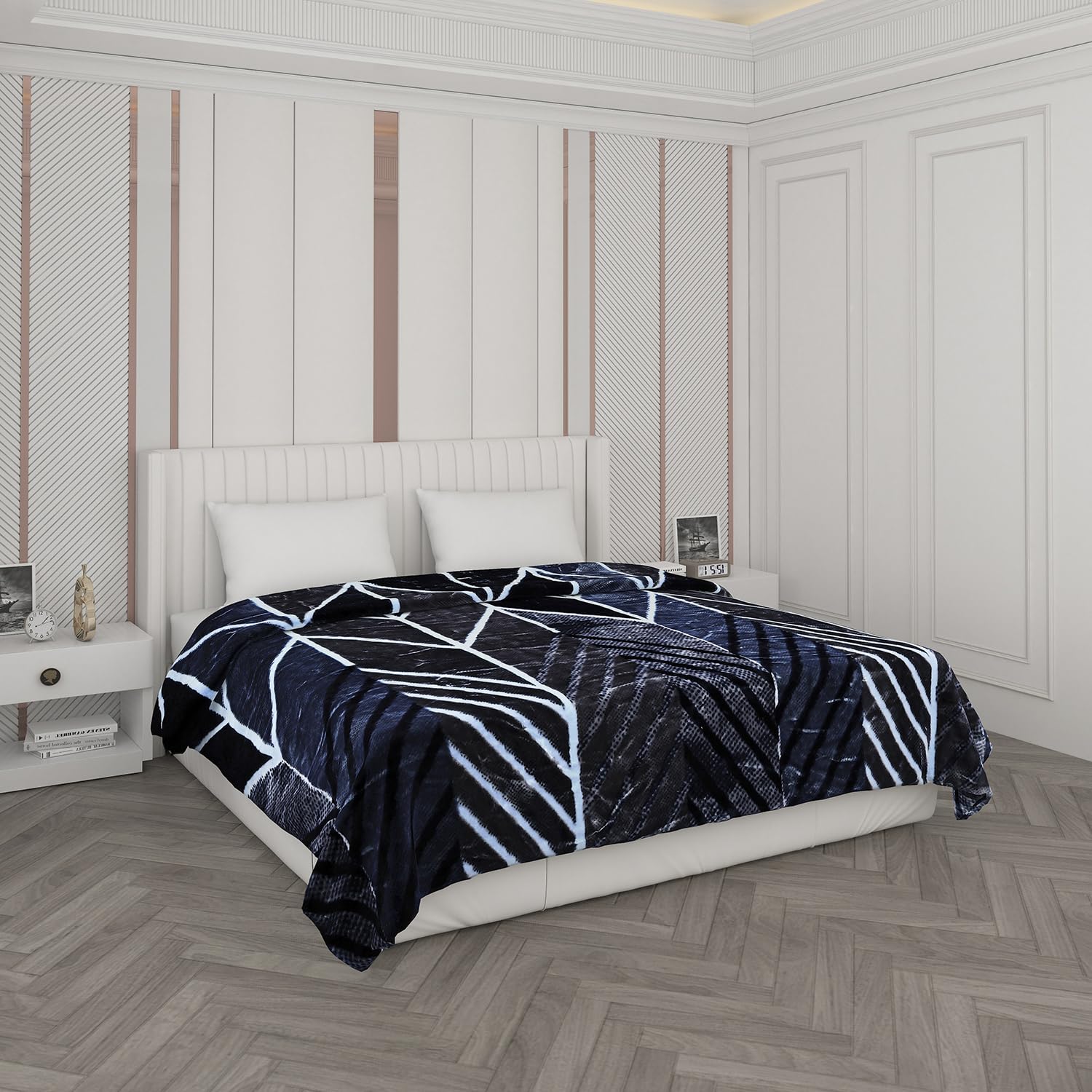 Monte Carlo Double Bed Heavy Winter Blanket Moon Valley Plus 2 Ply Box Pack 870 GSM | 4.5 KG, (240x220 CM)-image-20