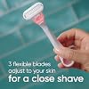 Gillette Venus Sensitive rastrillos desechables para mujer - paquete individual de 3 rastrillos, 3 unidades 3