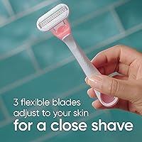 Vista 2 de Gillette Venus Sensitive Women's Disposable Razors - Single Package of 3 Razors