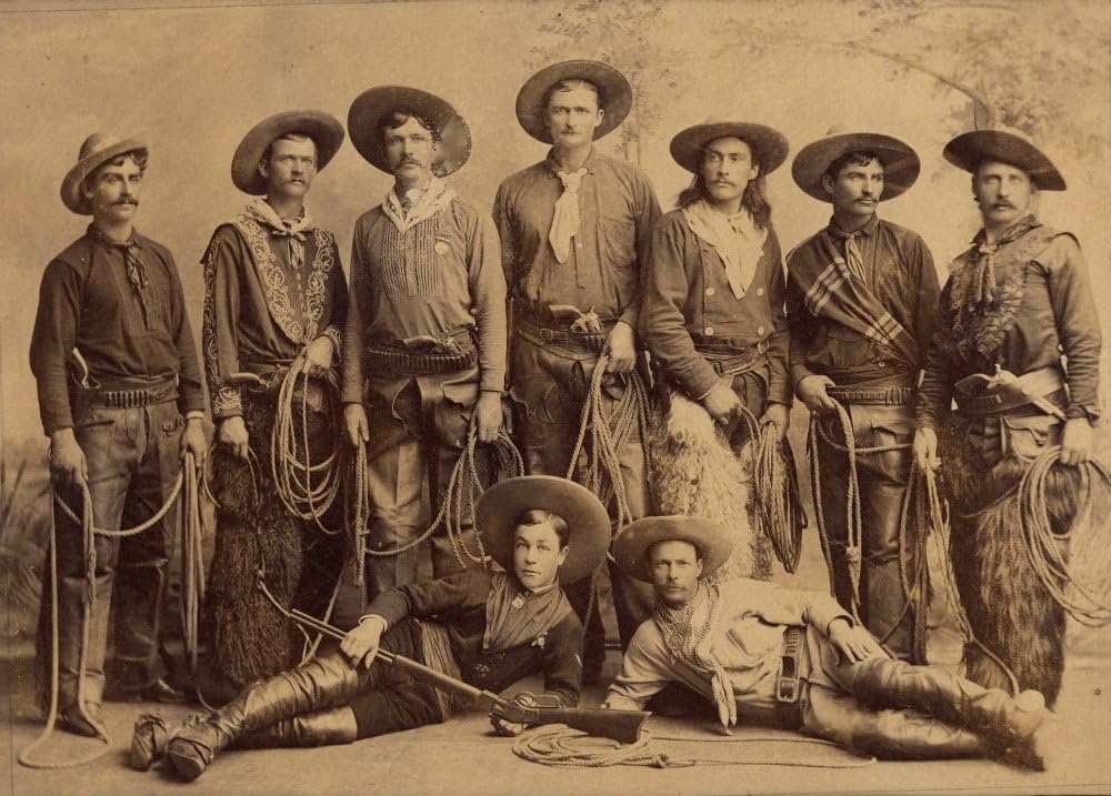 Cast Of Buffalo Bills Wild West Show Is Superb For Its Detail Of The Cowboys Outfits And Accoutrements There Are Wooly Chaps A Variety Of Six-Shooters A Winchester And A Different Individual Look For