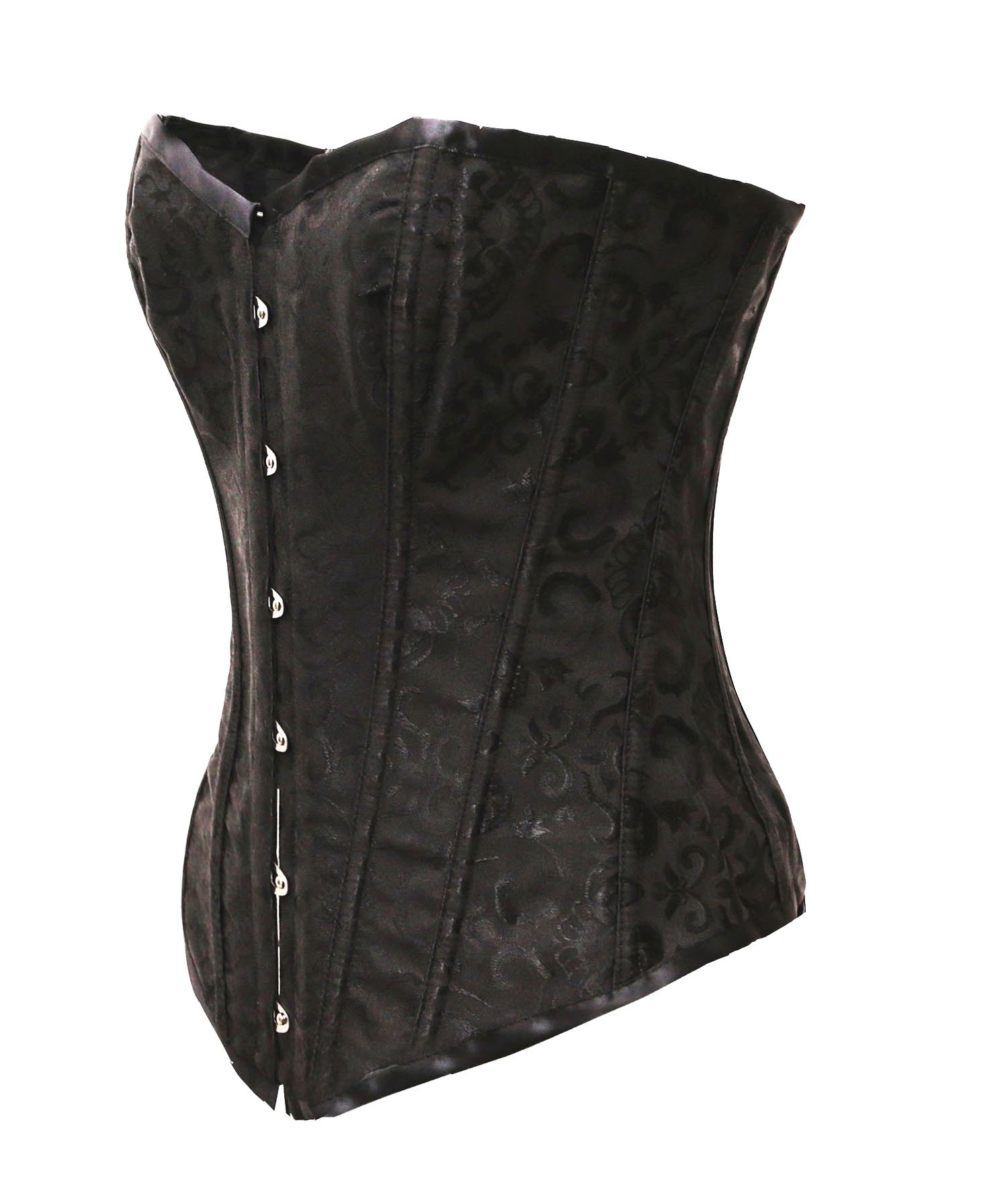 Bslingerie® Womens Brocade Overbust Bustier Corset