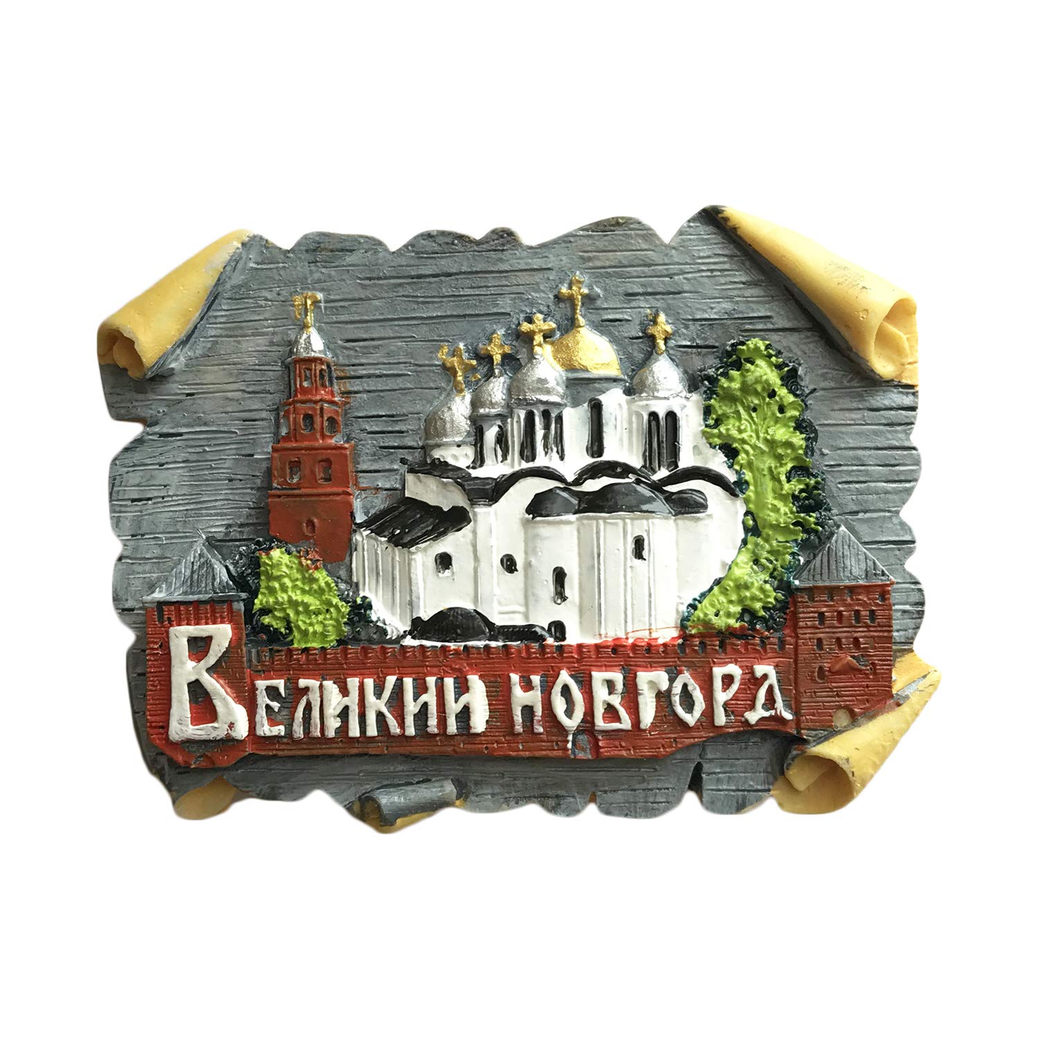 Wedare Russia 3D Fridge Magnet,Moscow Kremlin Tourist Souvenirs,Hand-Made Creative Resin Home Refrigerator Decoration