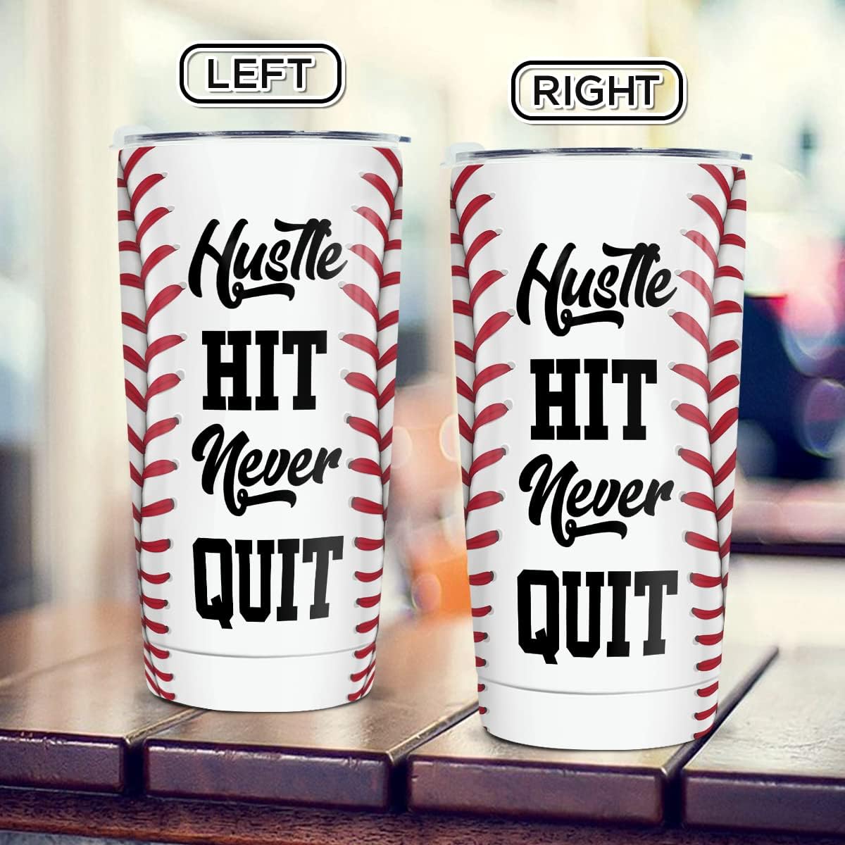 wowcugi Baseball Tumbler 20oz Stainless Steel Insulated With Lid Baseball Gifts for Men Women Baseball Baseball America Flag Coffee Travel Mug Cup Gifts for Baseball Players Fan Coach - Image 2