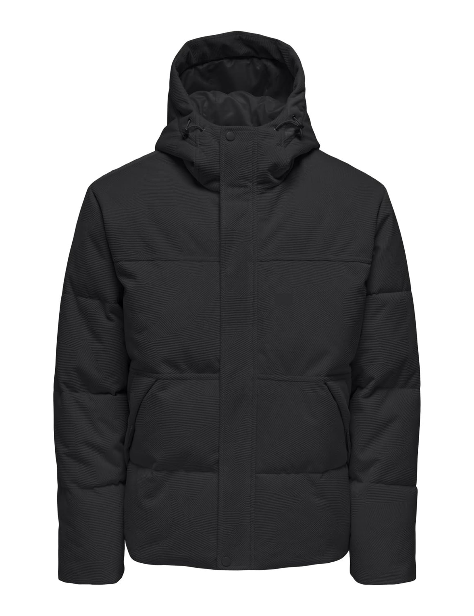 Only & Sons Onsjett Struc Puffer Jacket Otw Onsjett Struc Puffer Jacket Otw (1 Unidad), Negro Azabache, M