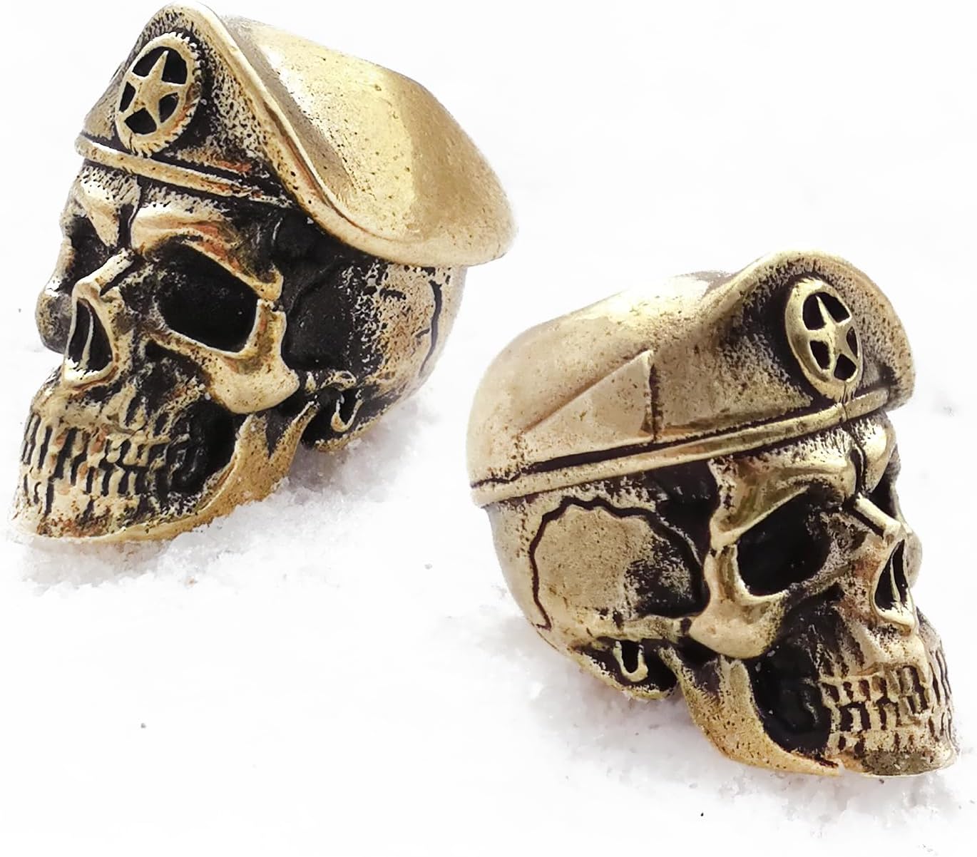 CooB 1Pcs/Lot EDC Paracord Bead, Charm, Beard, Paracord Knife Lanyar Bead U.S. Army Soldier Skull. Hand-Casted Paracord Beads Pendants for Paracord Knives Lanyards