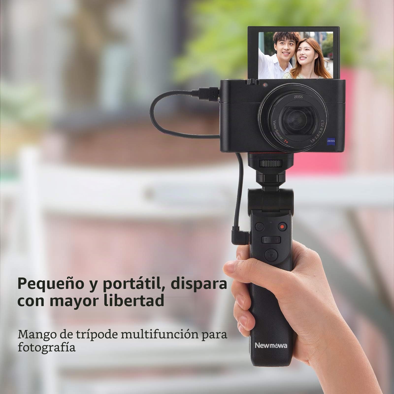 Newmowa Mini trípode portátil de Mano para Sony ZV1 RX100 VII M1 M2 M3 M4 M5 M6 M7 A6000 a6100 a6300 A6400 A6500 A6600