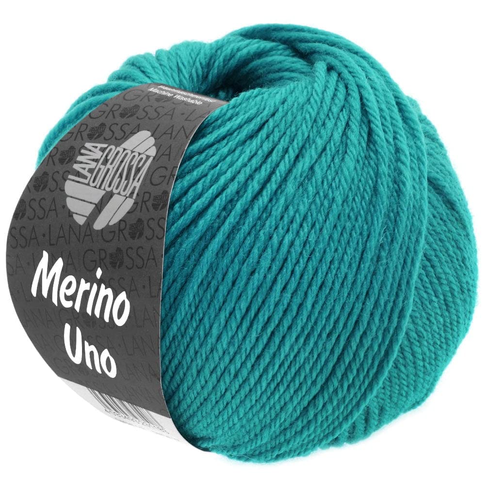 LANA GROSSA Merino Uno | Klassische Merinowolle mit Superwash-Ausrüstung | Handstrickgarn aus 100% Schurwolle (Merino) | 50g Wolle zum Stricken & Häkeln | 125m Garn FB7