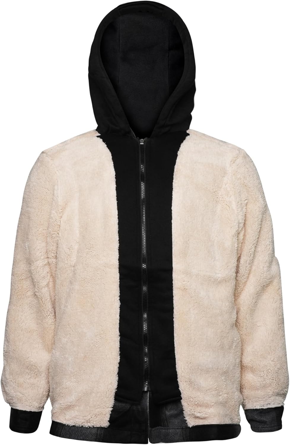 Yasumond Hoodies for Men Zipper Fleece Sweatshirt Heavy Sherpa Lined Hooded Warm Winter Coats Big Tall - Image 6