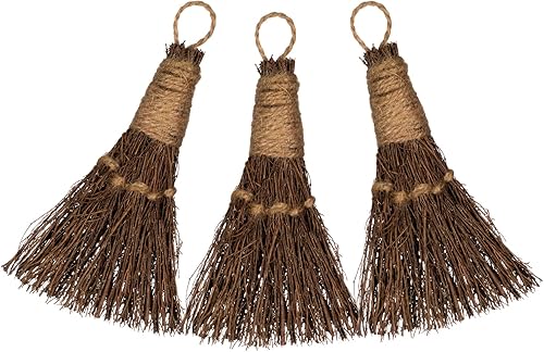 Miniatura 8 de Escoba de canela de 6 pulgadas  Paquete de 3 unidades  Mini escoba  Escoba de bruja  Decoración de escoba de canela  Mini escoba perfumada de escoba