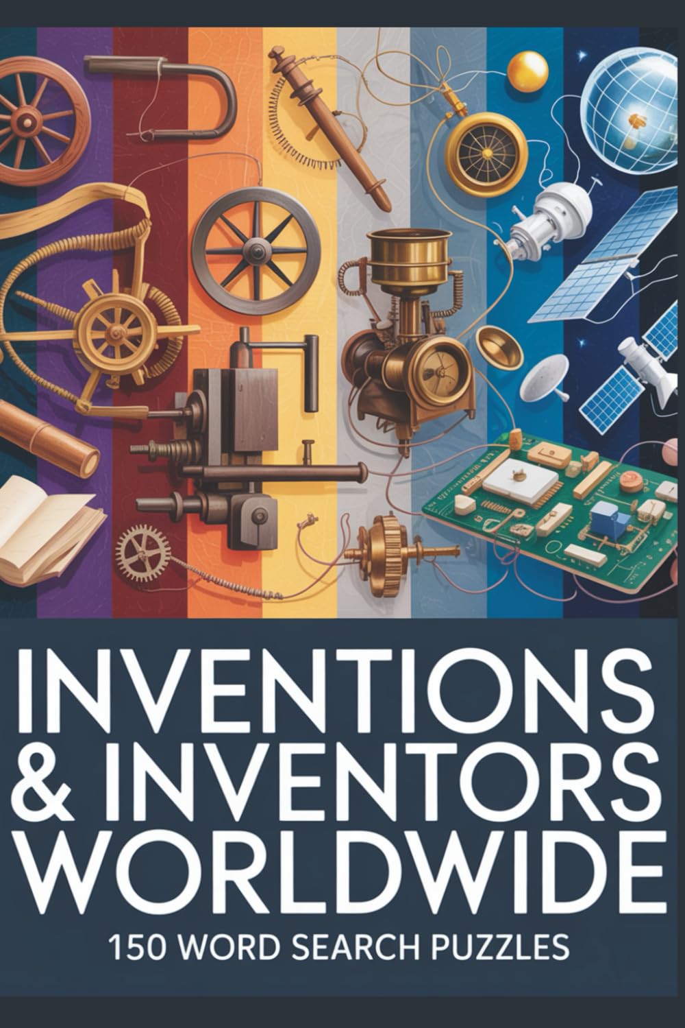 Inventions & Inventors Worldwide Word Search Puzzle Bool: 150 Word Search Puzzles Exploring the Ideas, Tools, and Innovations That Shaped the World