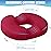 BlissTrends Donut Pillow Seat Cushion,Donut Chair Cushions for Postpartum Pregnancy & Hemorrhoids,Tailbone Pain Relief Cushion,Memory Foam Lifting Cushions for Office&Home Chairs (Red)