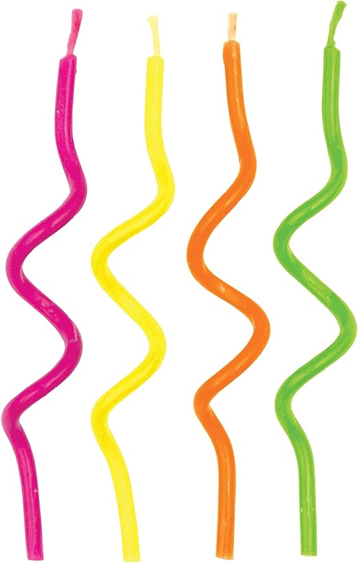 Creative Converting Birthday Cake Candle, 3.25", Multicolored, 101025