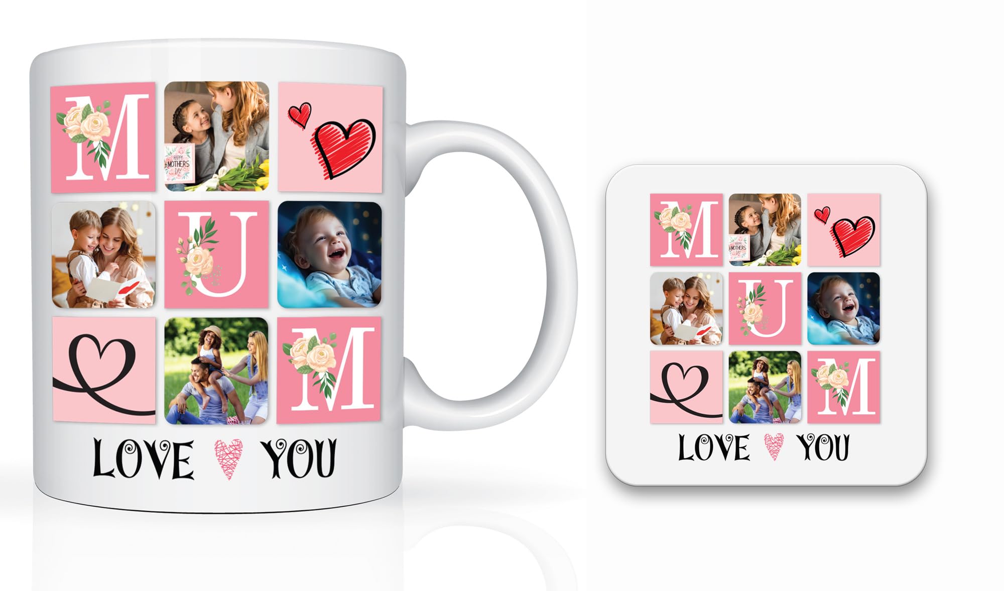 Star Online Personalised Mother’s Day Gifts for Mum, 11oz Ceramic Coffee Cup, Birthday Present for Stepmum, Grandma from Daughter, Son (Mum Photo)