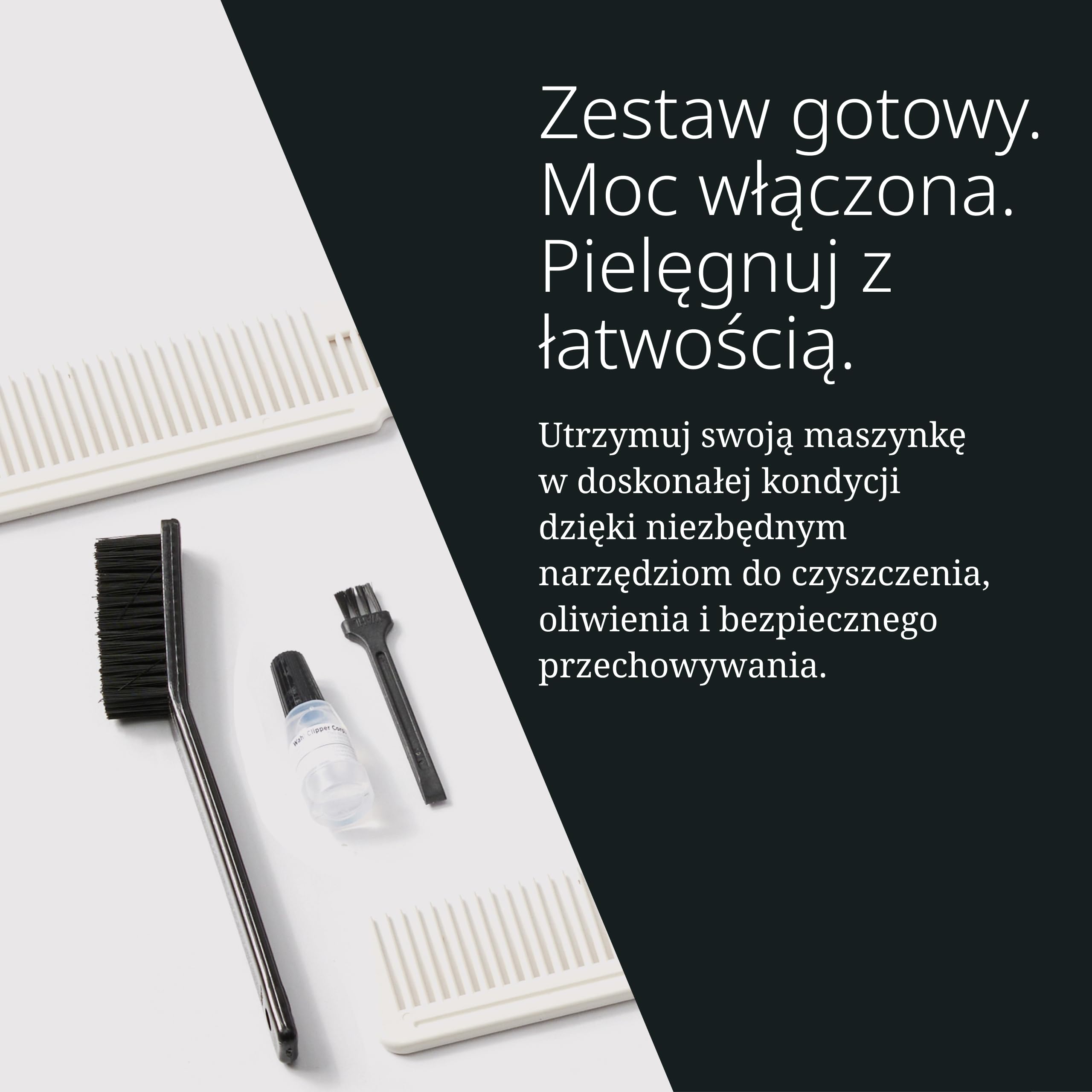 Wahl Cordless Magic Clip Maszynka do Mieszania, Czarna | Maszynka Przewodowa i Bezprzewodowa z Ostrzami Tytanowo-DLC, Silnik 6500 obr/min i do 100 Minut Pracy