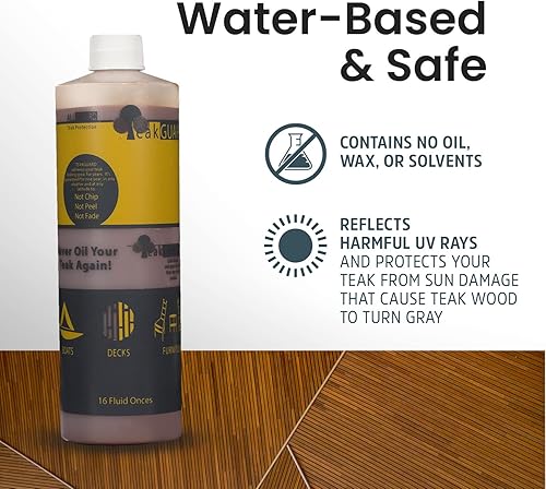 Miniatura 10 de Paquete de suministros de limpieza de teca con limpiador de teca y abrillantador, súper limpiador de 8 onzas, cepillo limpiador de madera, cepillos