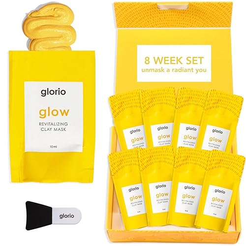Miniatura 10 de Glorio Kit de descubrimiento de mascarillas de arcilla para tratamiento facial, paquete de 4 (1.6 onzas con aplicador), mascarilla para el cuidado
