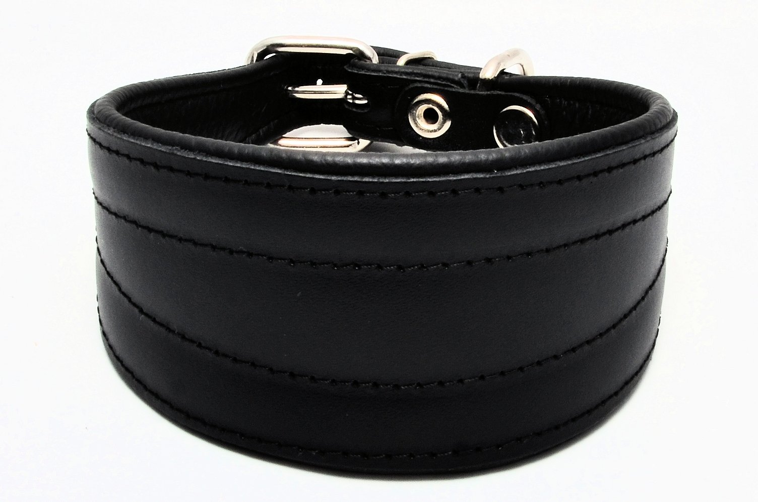 COLLARE PELLE SOFT BIANCO PER LEVRIERO, WHIPPET, PLI | Code Vanitose - Foto 13