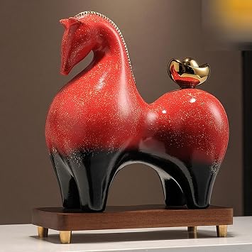Horse Feng Shui Goods, Bear, Zodiac Noon, Money Luck Prayer, Lucky Goods, Amulet, Resin Sculpture, Luck, Feng Shui Figurine, Zodiac, Object, Interior, Financial Goods, Good Luck, Business, New Year