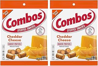 Combos Cheddar Cheese Baked Pretzel Snacks, 13.5 Oz. Bag, 13.5 Oz (Pack of 2)