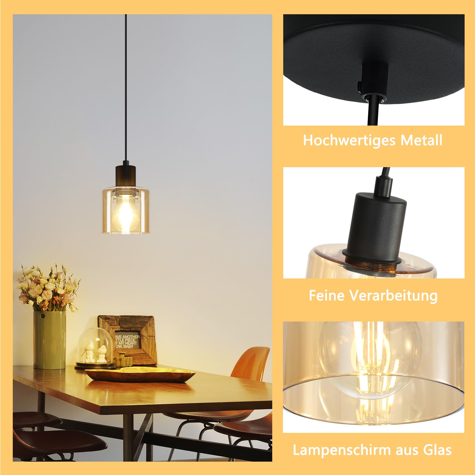 ZMH Suspension Table à Manger Lampe Suspendue Vintage 3 Ampoules Lampe De Table A Manger Suspendue E27 Lampe Suspendue En Metal Noir Lampe De Salle A Manger Lampe A Suspension Industrielle Retro Pour 85553442