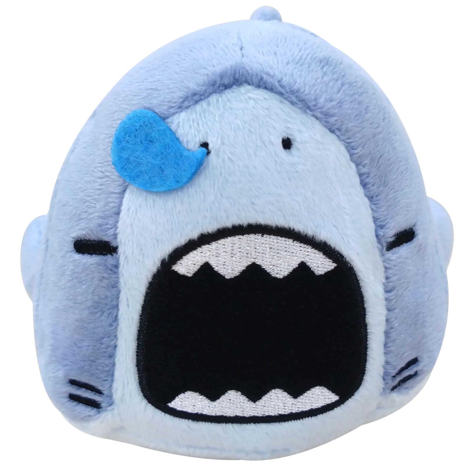 CLEVER IDIOTS INC SAMEZU: Sleeping Shark Plush - Shark Stuffed Animal - Cute, Collectable- Ultra-Soft Polyester Fabric - 6.5 inch (Jaggy)