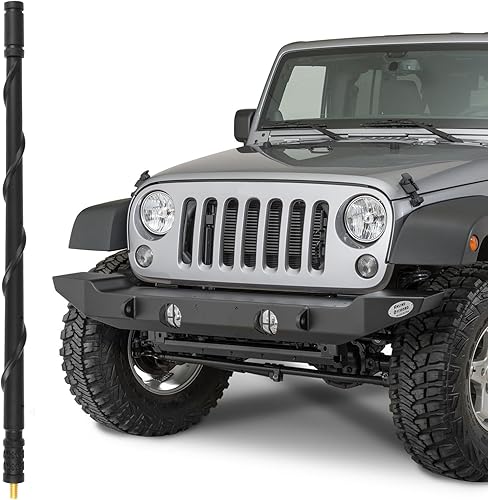 KSaAuto Antena de 13 pulgadas para accesorios Jeep Wrangler Gladiator, Jeep JL JT JK Unlimited Sahara Rubicon Sport Willys Reemplazo de antena de