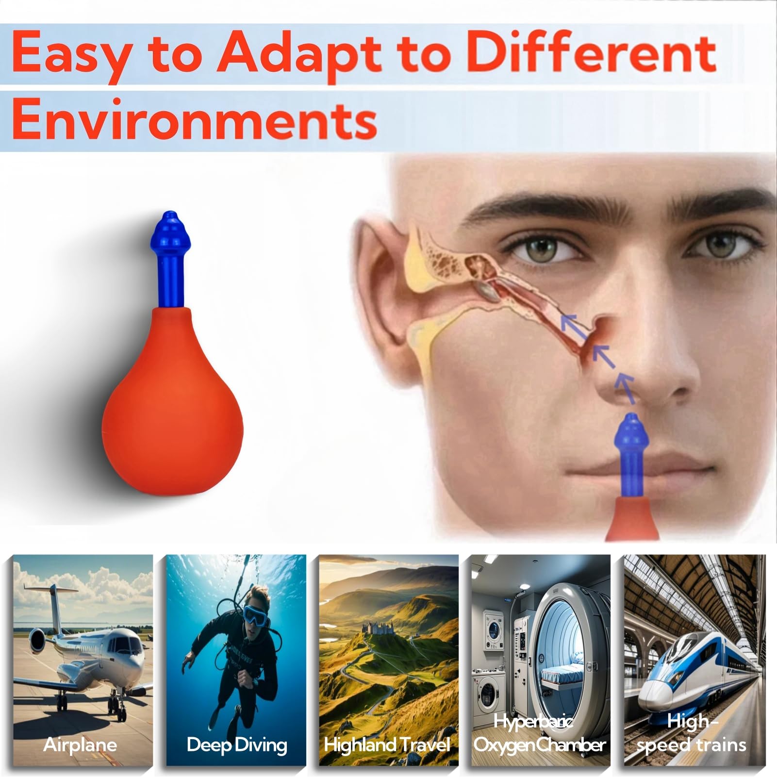 Eustachian Tube Unclogger for Ear Pressure Relief - Inner Ear Popper Device for Airplane Travel, Diving and Swimming - Natural Clogged Ear Relief, Tinnitus and Congestion Support, Small, — Amazon image 4