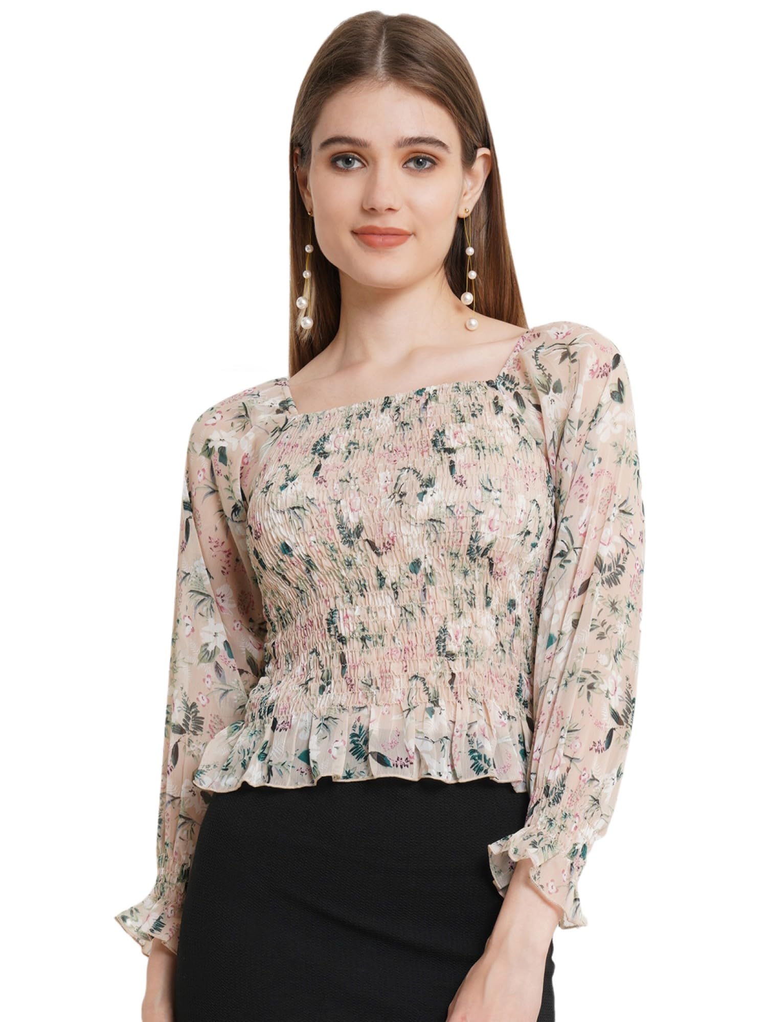 Women's Floral Regular Fit Shirt