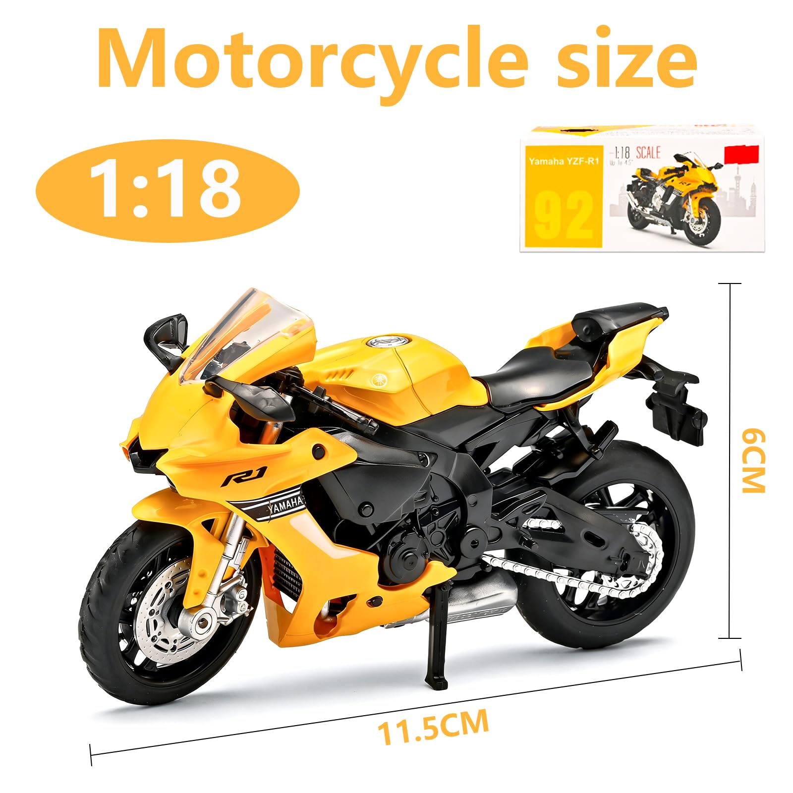 Moto Giocattolo, Motorcycle Model Innovative Simulation Motorcycle Model Simulazione Moto Giocattolo con Movimento, Ragazzi E Ragazze, Regalo Per Feste Di Compleanno
