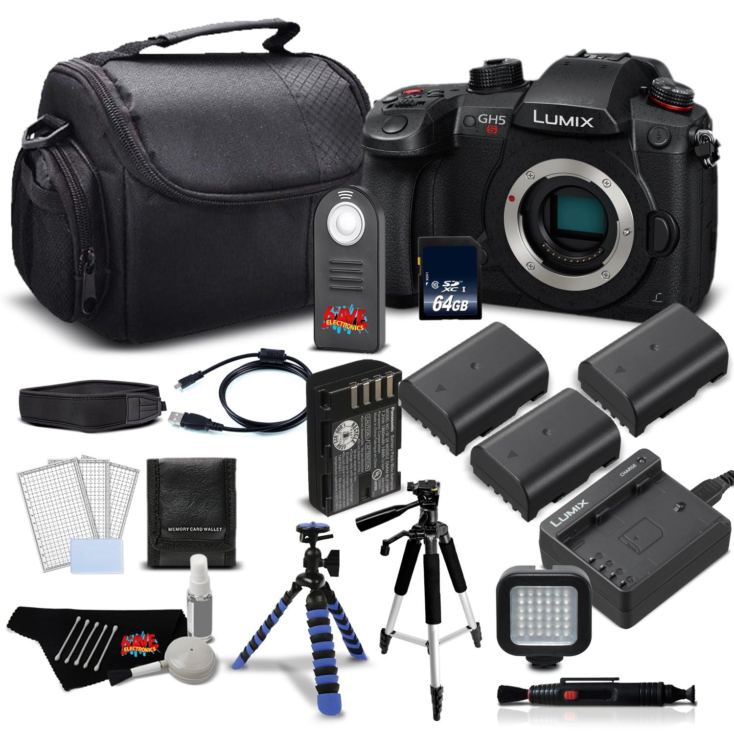 Panasonic Lumix DC-GH5S Mirrorless Micro Four Thirds Digital Camera DC-GH5S- Platinum Plus Level Bundle- International Version-picture-11