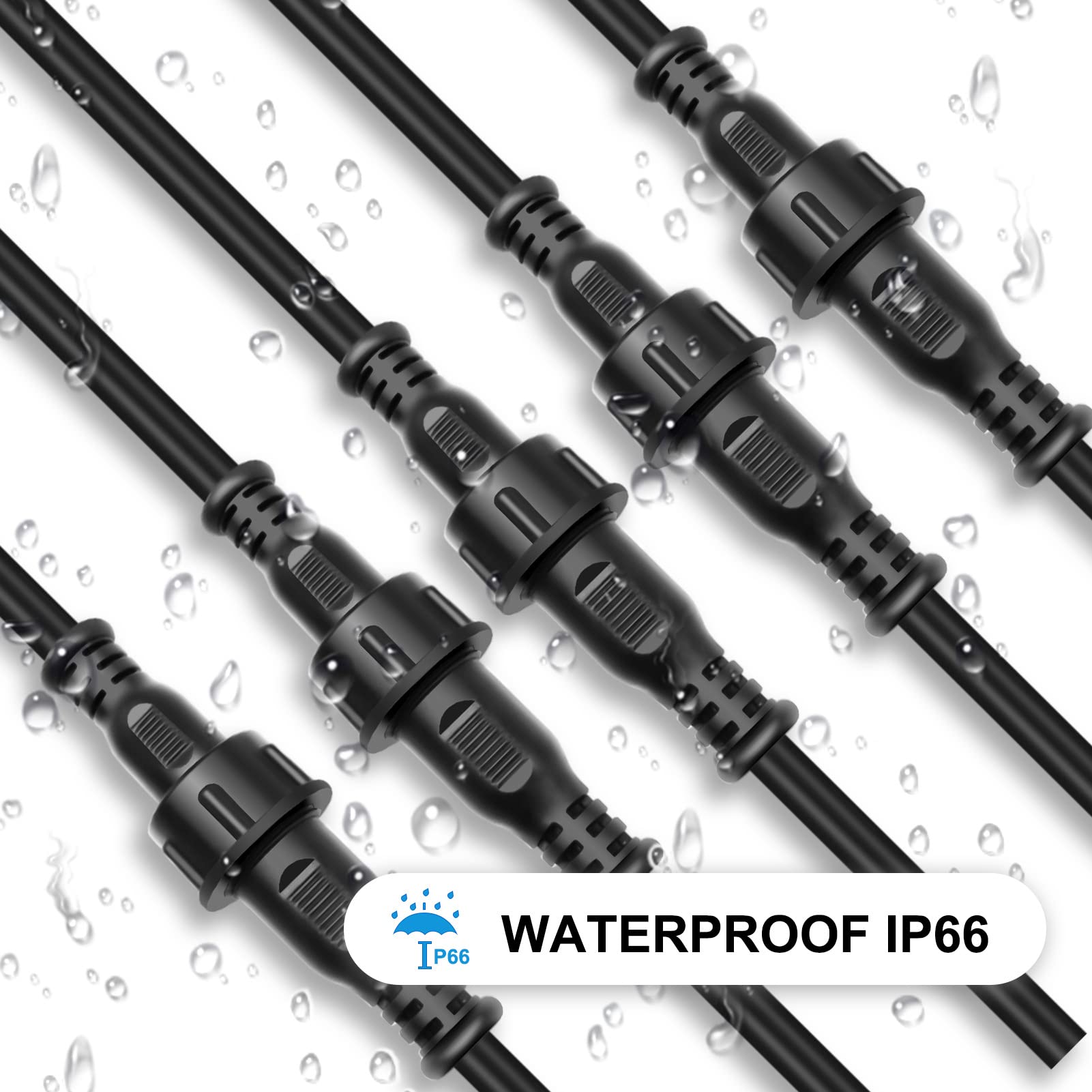 Buy Etopkeji 10 Pairs 3 Pin Ray Wu Connector, 20 inch Length and 18AWG