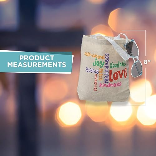 Miniatura 3 de Fun Express Fruit Of The Spirit - Bolsas de mano, juego de 12 bolsas de bienvenida para la iglesia, regalos y suministros religiosos, Varios colores