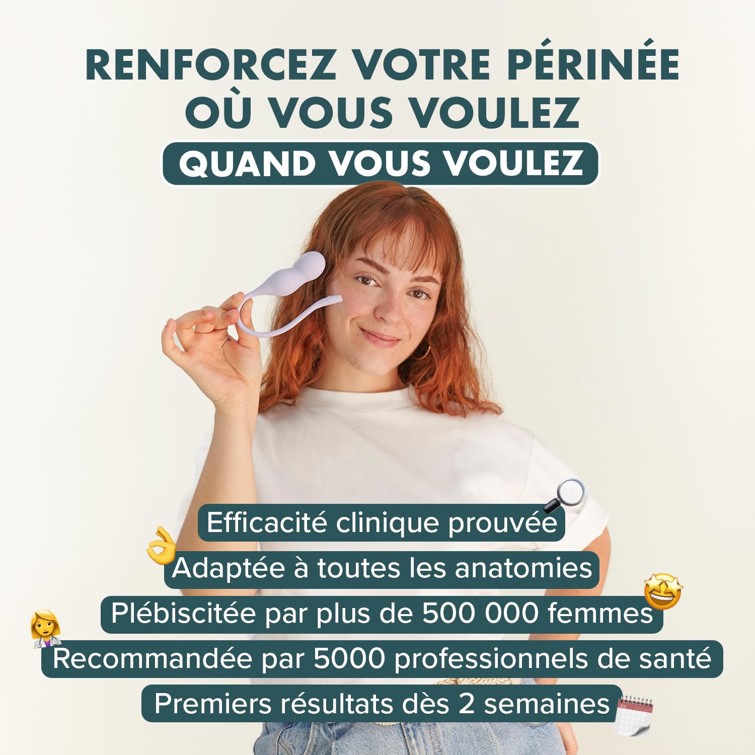 PERIFIT Care+ Sonde de Rééducation Périnéale avec App – Exercices Kegel Femme avec Biofeedback Médical pour Incontinence & Récupération Post-Partum – Dispositif Médical CE