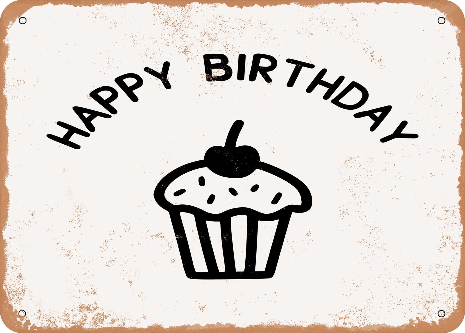 Metal Sign - Happy Birthday6 - Vintage Rusty Look Sign home decor
