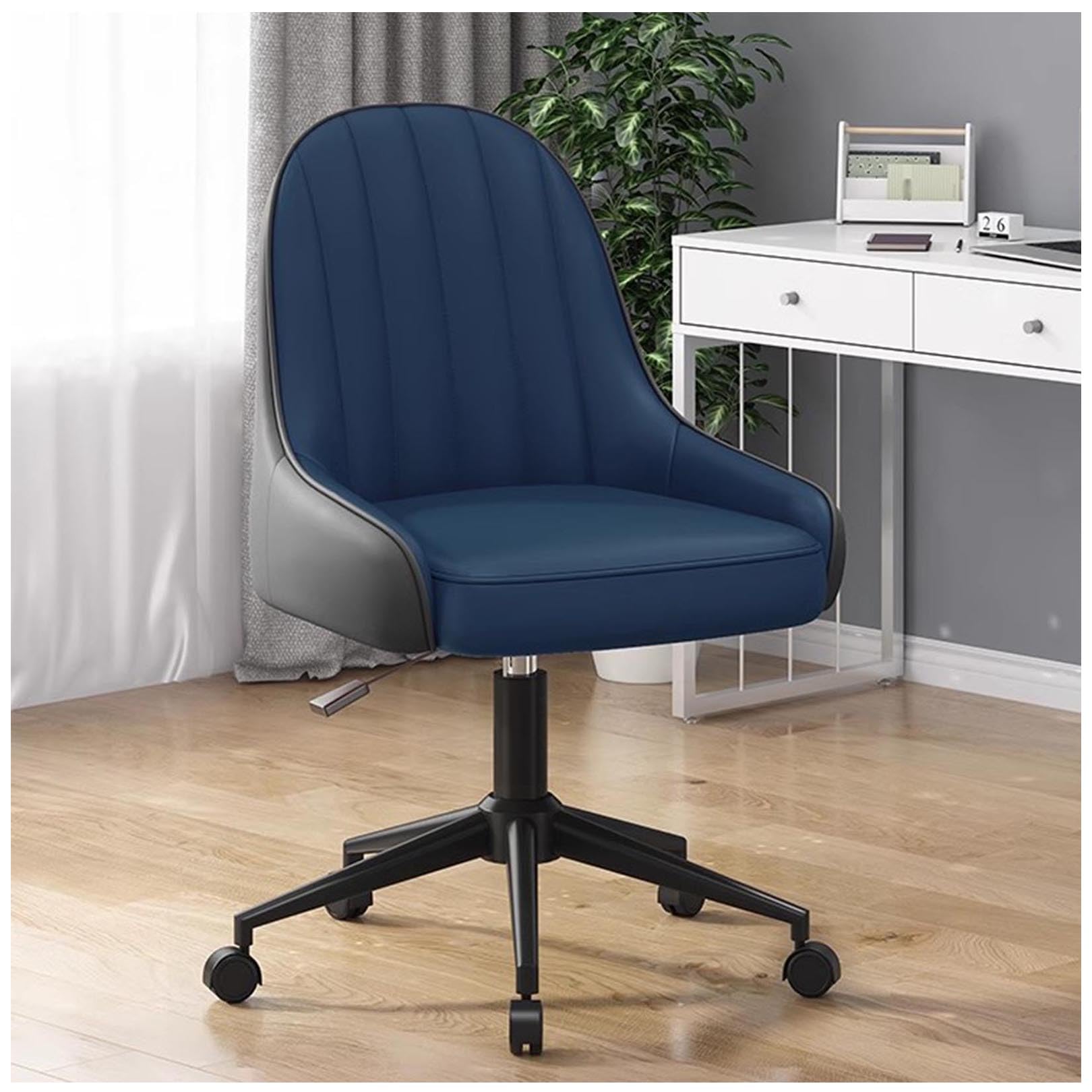 ASerZenith Ergonomic Office Chair, 360° Swivel Adjustable Height Desk Chair With Comfy Back, Leather Computer Task Chair For Home, Office, Easy To Assemble,H-Height 73
