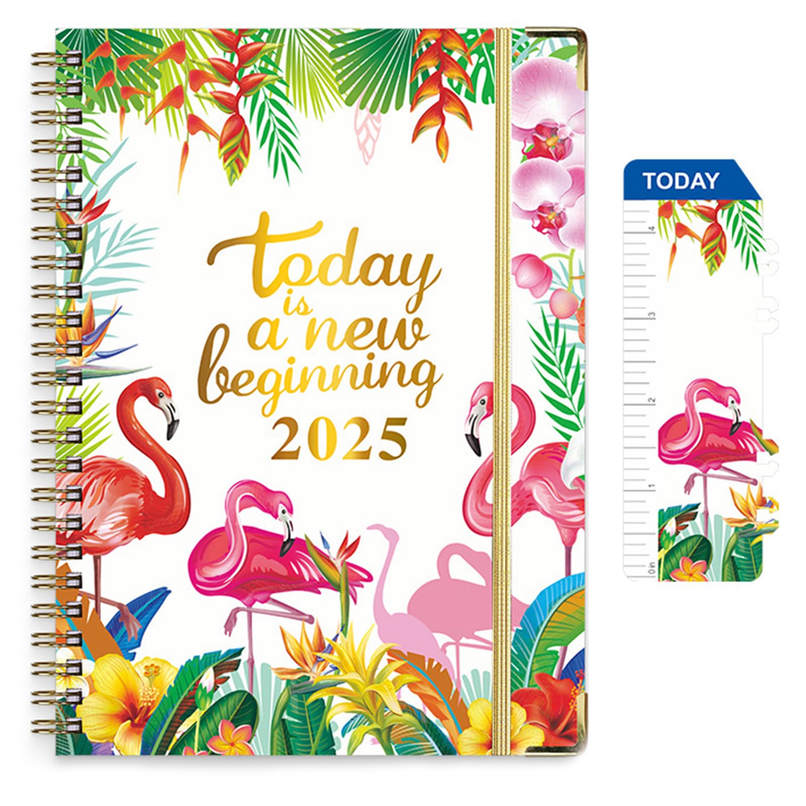 QUEENADA Teacher Planner - Teacher Lesson Planner Jan 2025-Dec 2025, 11'' x 8.3'' Teacher Planner 2025 with Monthly Tabs, Lesson Planner Book for Teachers with Quotes(A10)