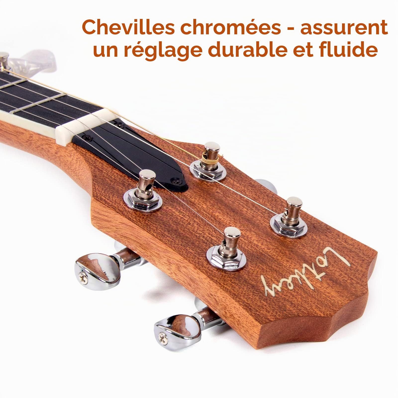 Kit de banjo ténor à 5 cordes - 66 cm pour débutants et professionnels avec cordes supplémentaires, sangle, médiators, pickup, accordeur et étui de transport