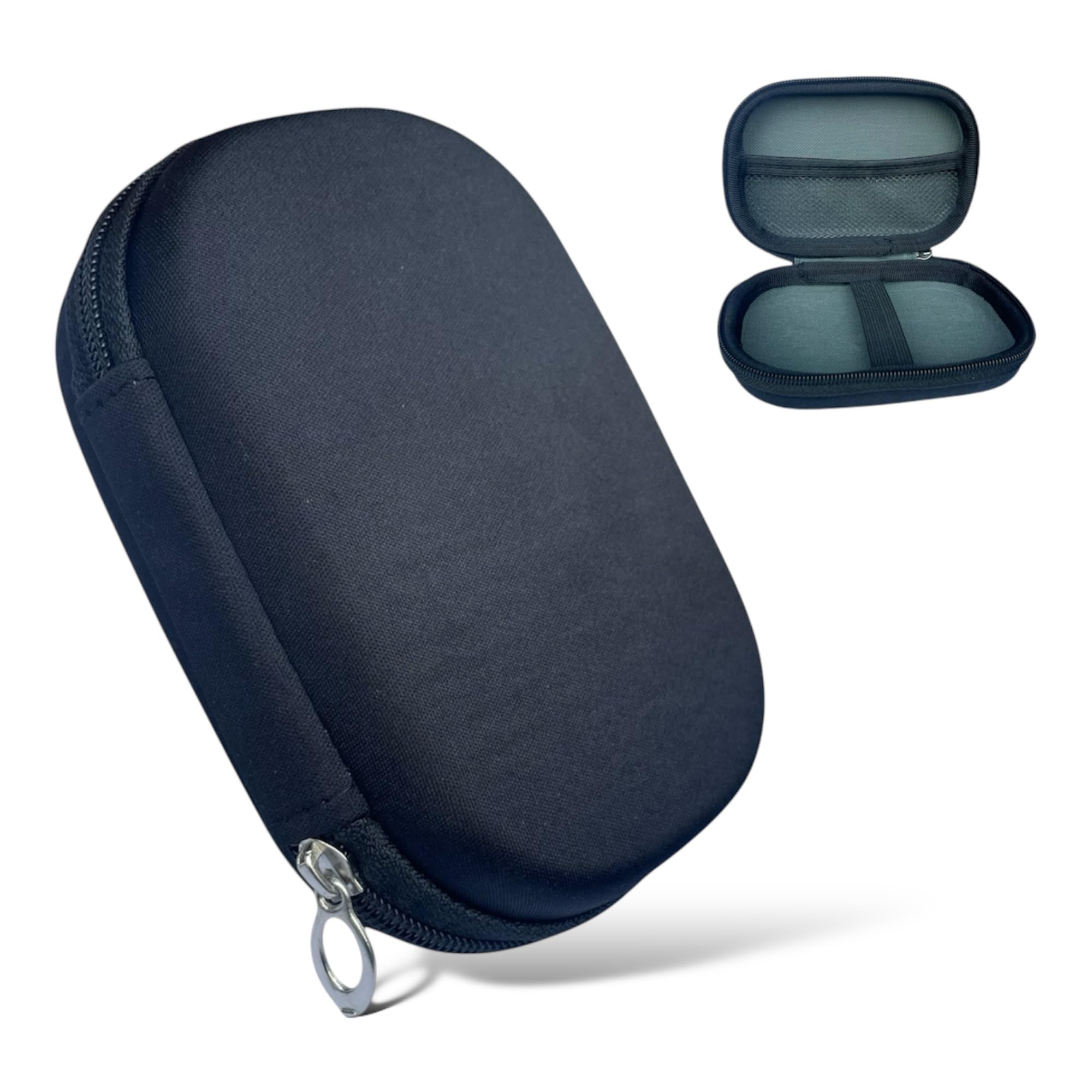 IRONFIX External Hard Drive Disk Portable SSD Case Shell, 6.35cm/2.5" Portable Storage Organizer Bag for Hard Disk Case, Earphones, Cables, Power Bank, Charger (Black)